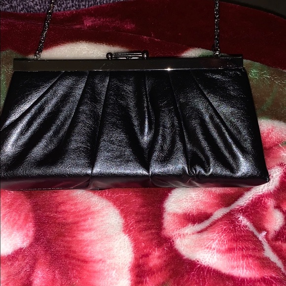 Gunne Sax Black Clutch - Picture 1 of 11